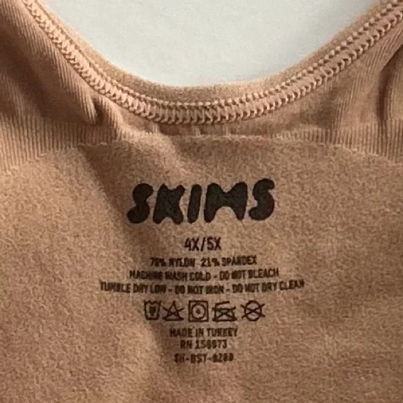 SKIMS Sculpting Thong Bodysuit in Ochre 4X/5X New in Box - Picture 5 of 8